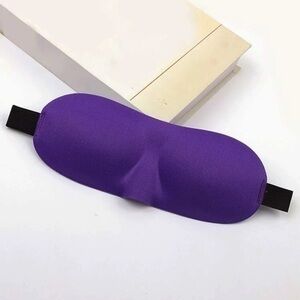 Purple Eye Mask Cover Washable Sleep Light Blocking Adjustable Memory Foam